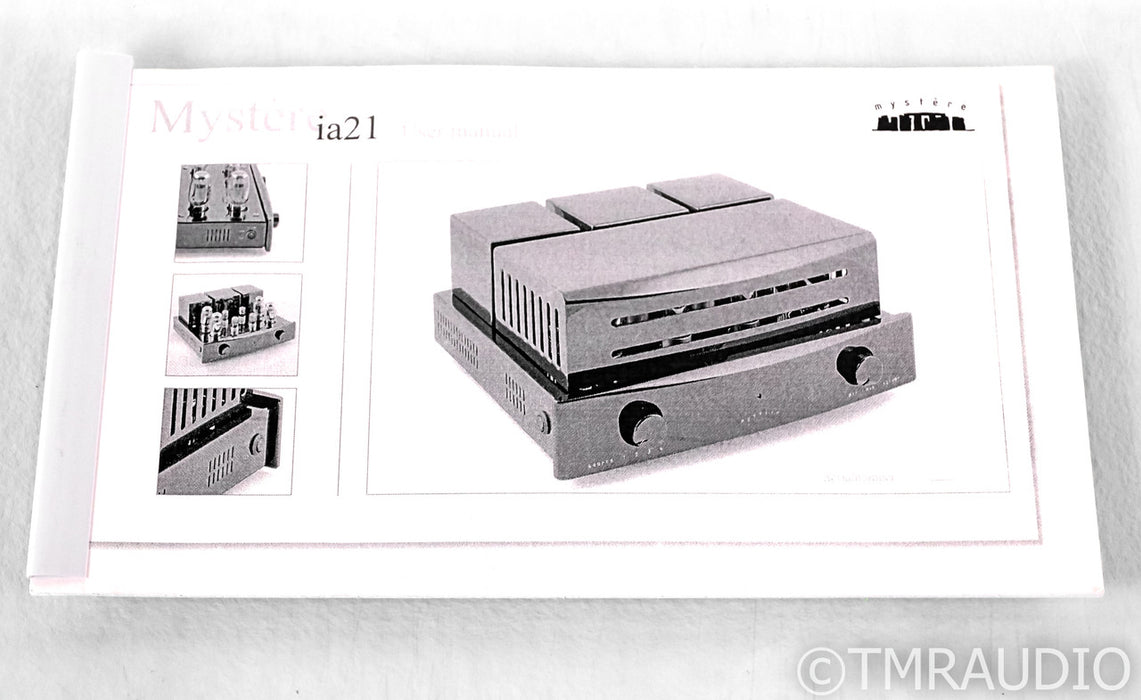 Mystere IA 21 Stereo Integrated Tube Amplifier; IA21; Black