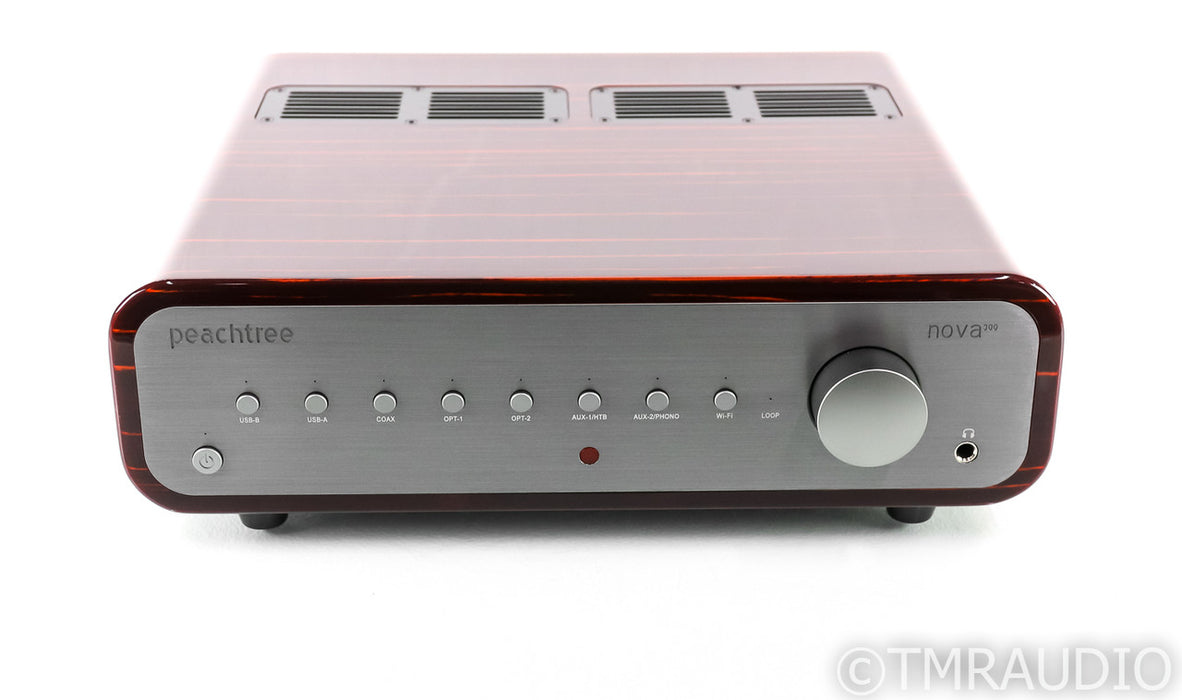 Peachtree Nova 300 Stereo Integrated Amplifier; Gloss Ebony; MM Phono; Remote