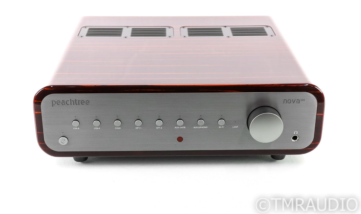 Peachtree Nova 300 Stereo Integrated Amplifier; Gloss Ebony; MM Phono; Remote