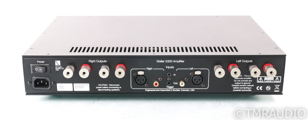 PS Audio Stellar S300 Stereo Power Amplifier; S-300; Black (Used)