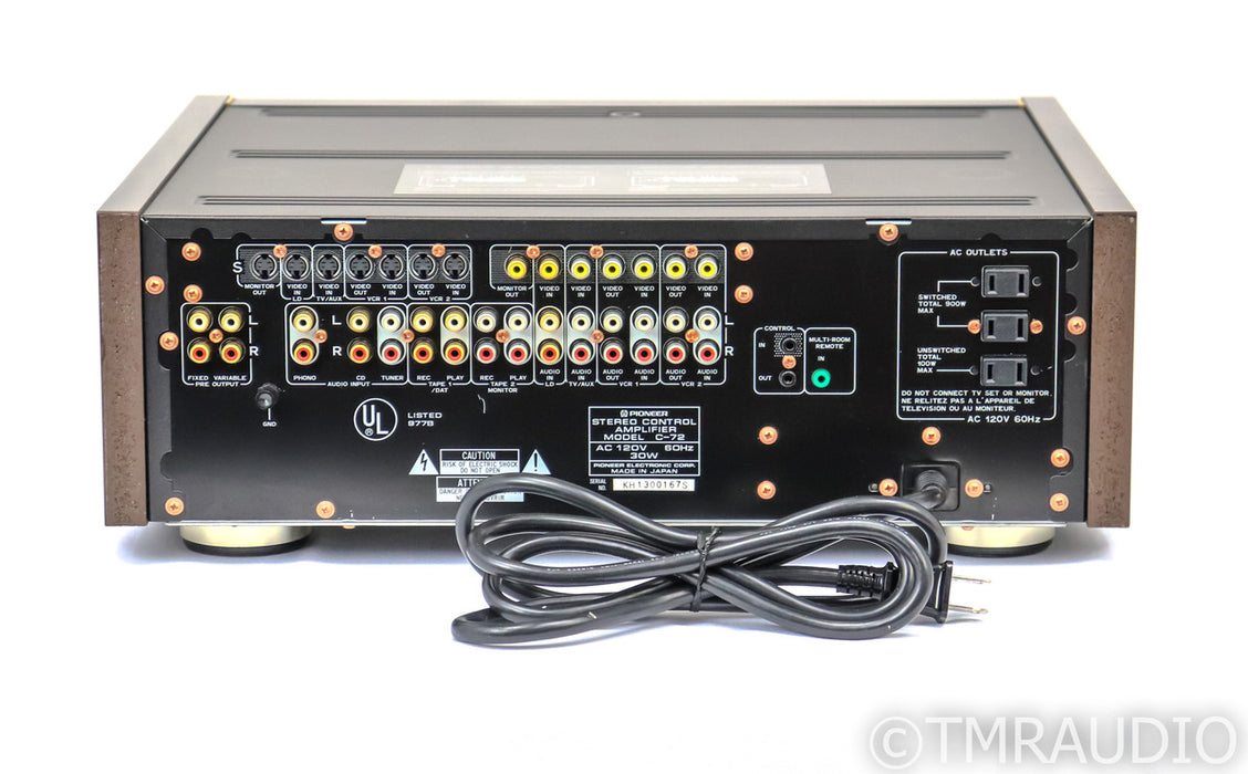 Pioneer Elite C-72 Stereo Preamplifier; C72; MM / MC Phono; Remote