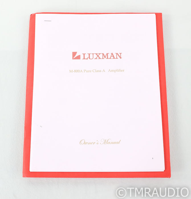 Luxman M-600A Stereo Power Amplifier; M600A; Silver