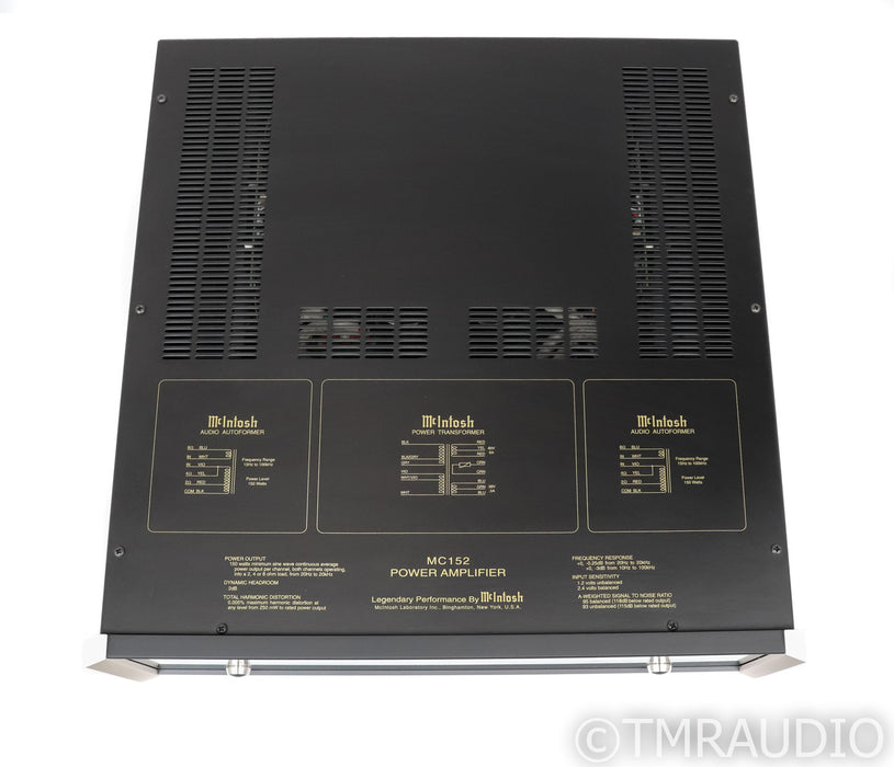 McIntosh MC152 Stereo Power Amplifier; MC-152; Black