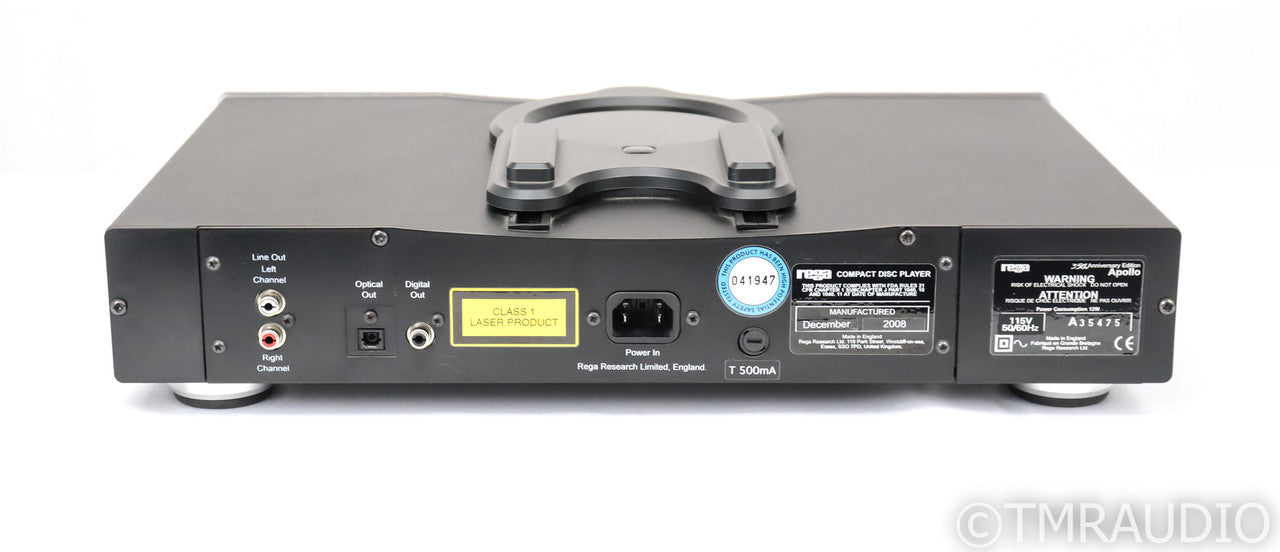 Rega Apollo 35th Anniversary Edition CD Player; Remote; Black - Very Rare