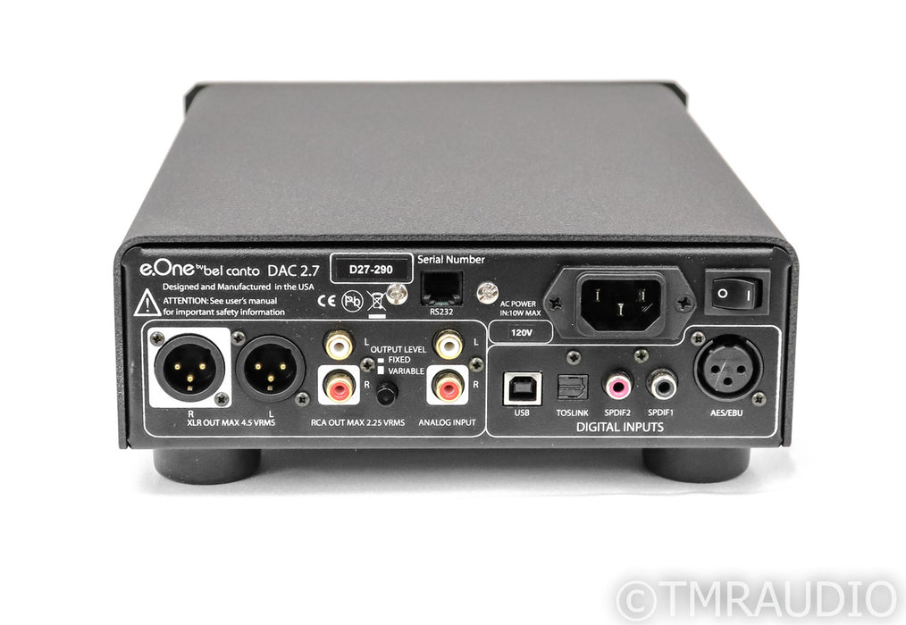 Bel Canto e.One DAC2.7 DAC / Preamplifier; D/A Converter; USB; Remote
