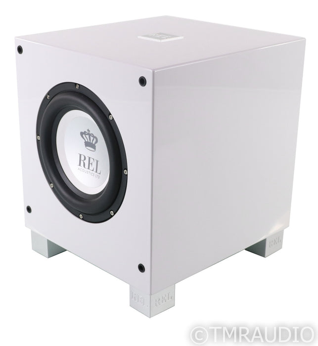 REL T/7i 8" Powered Subwoofer; T7I; Gloss White