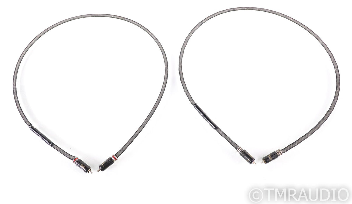 Silver Audio Hyacinth RCA Cables; 1m Pair Interconnects