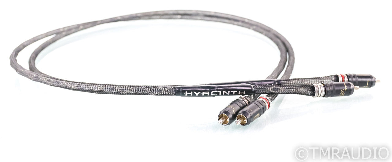 Silver Audio Hyacinth RCA Cables; 1m Pair Interconnects