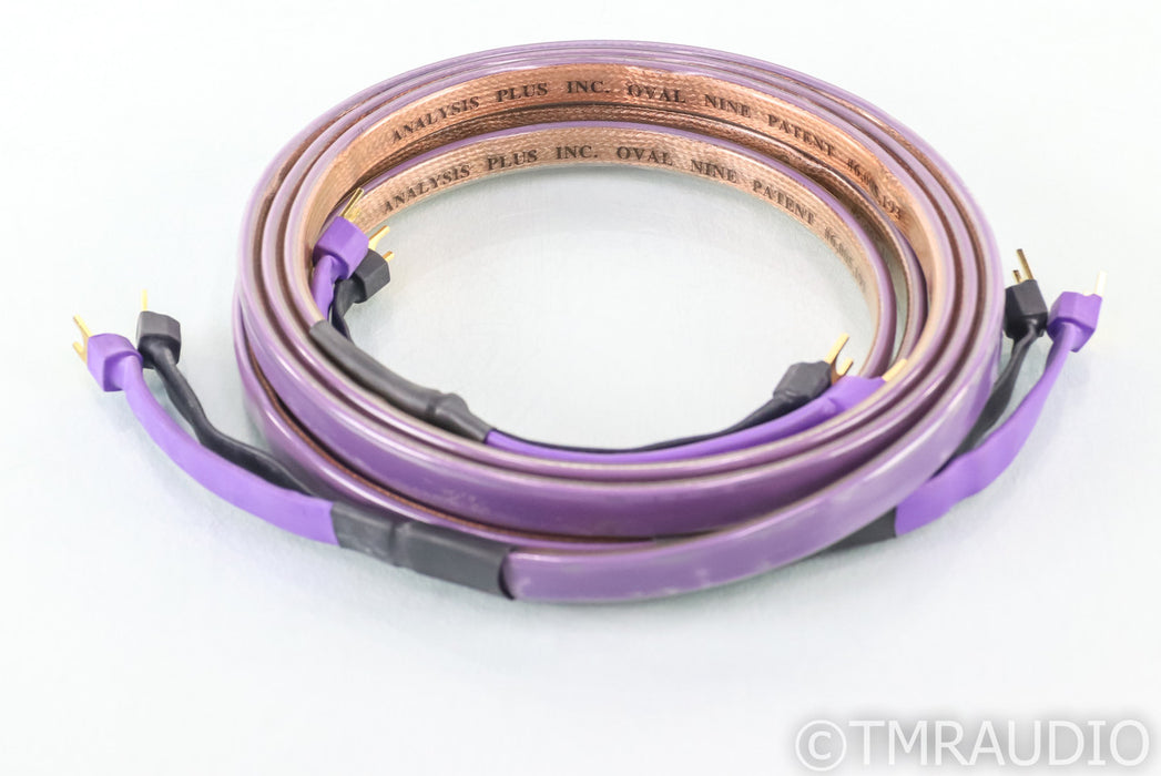 Analysis Plus Oval Nine Speaker Cables; 8ft Pair; 9