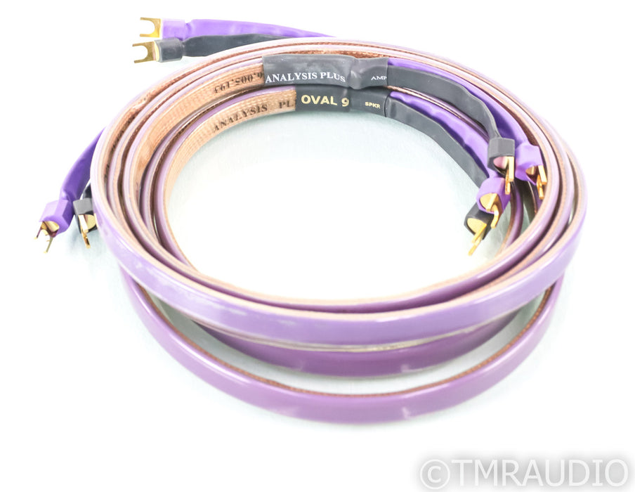 Analysis Plus Oval Nine Speaker Cables; 8ft Pair; 9