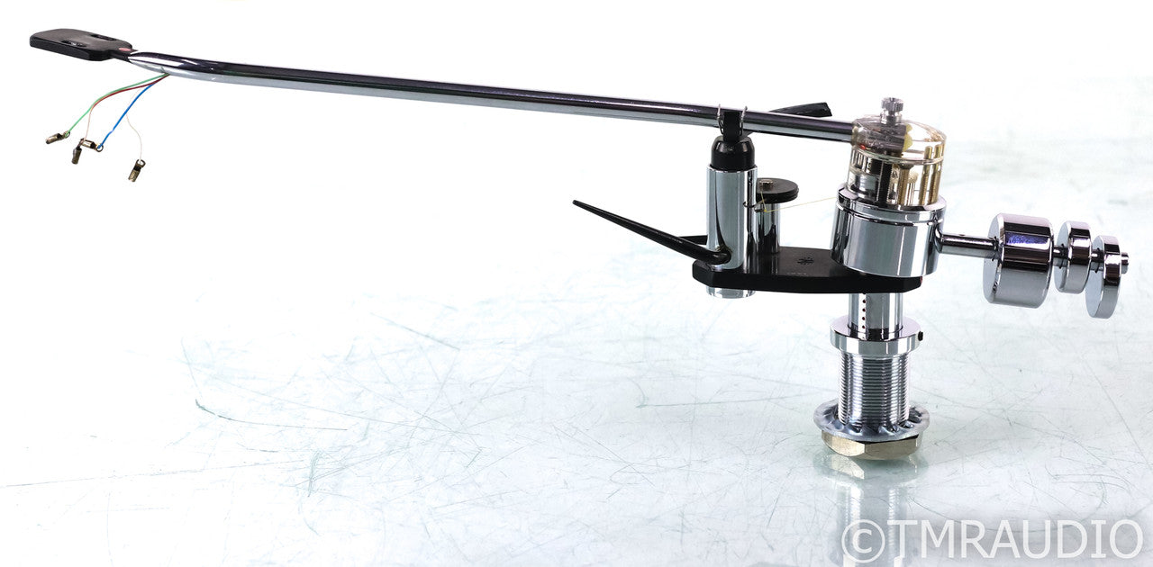 Morch DP-6 9" Vintage Tonearm; Chrome Version; Red Armtube; Mrch DP6