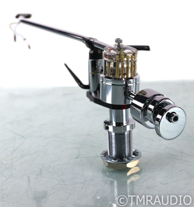 Morch DP-6 9" Vintage Tonearm; Chrome Version; Red Armtube; Mrch DP6