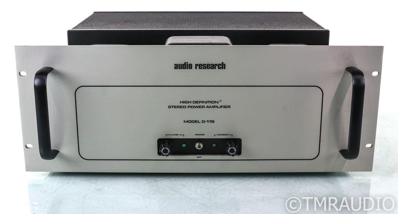 Audio Research D-115 MKII Vintage Stereo Tube Power Amplifier; D115; Silver
