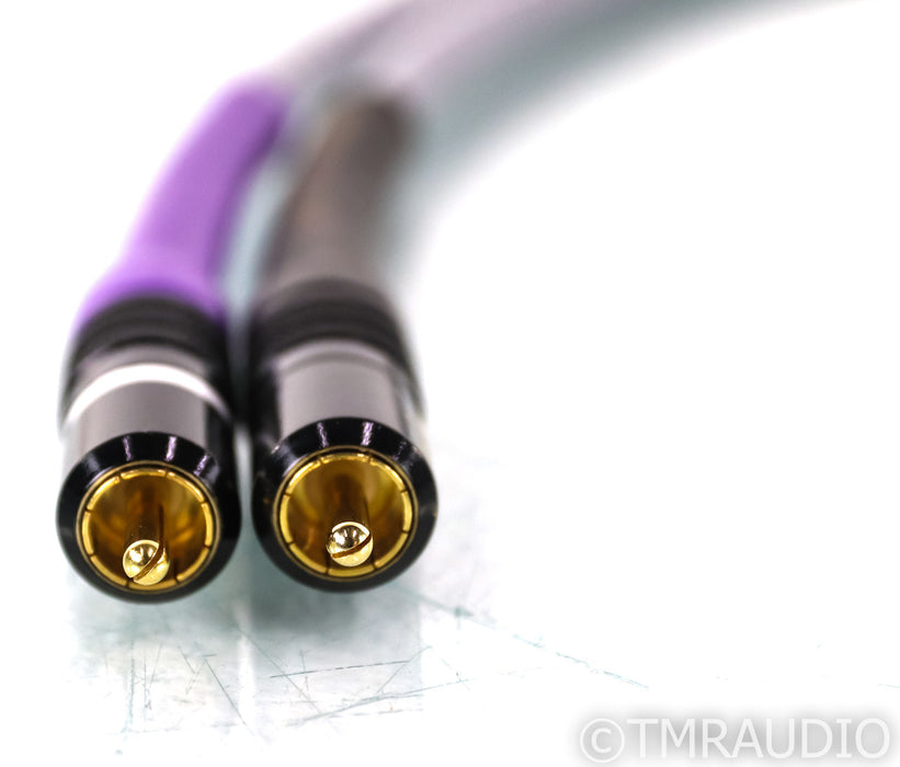 Analysis Plus Solo Crystal Oval RCA Cables; 1m Pair Interconnects