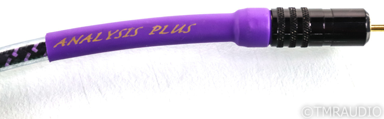 Analysis Plus Solo Crystal Oval RCA Cables; 1m Pair Interconnects