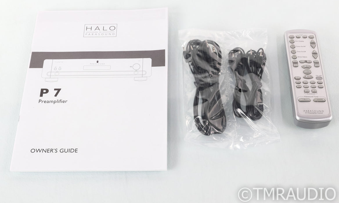 Parasound Halo P7 7.1 Channel Preamplifier; P-7; Remote; MM / MC Phono; Black