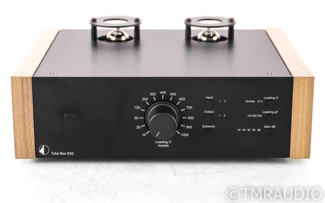 Pro-Ject Tube Box DS2 MM / MC Phono Preamplifier; DS-2; Black / Walnut