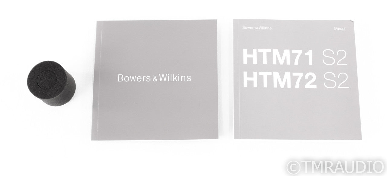 B&W HTM72 S2 Center Channel Speaker; Gloss Black; HTM-72