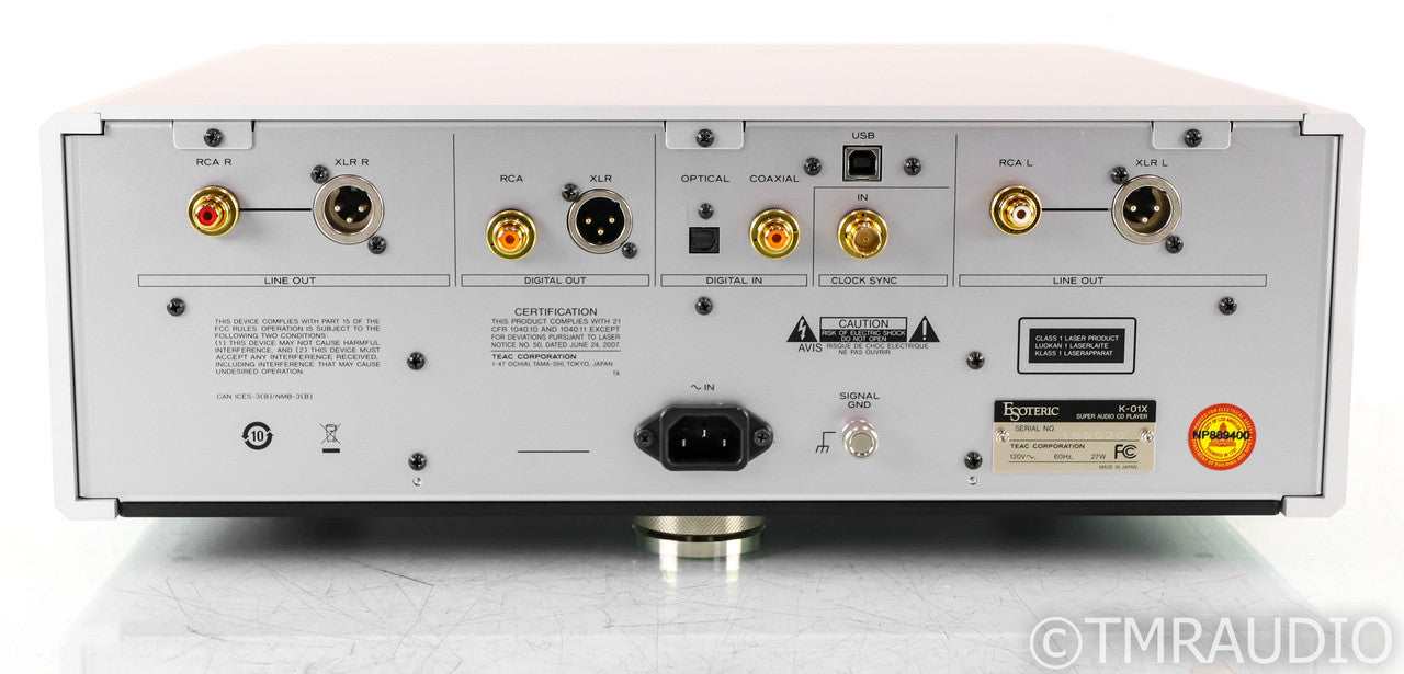 Esoteric K-01X SACD / CD Player; K01X; Silver; Remote