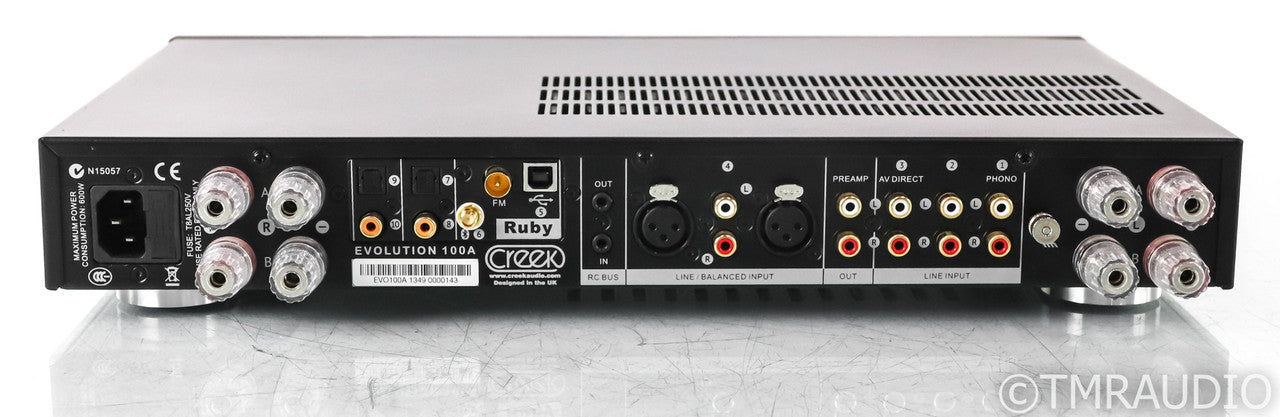 Creek Evolution 100A Stereo Integrated Amplifier; Black; Remote; Ruby DAC
