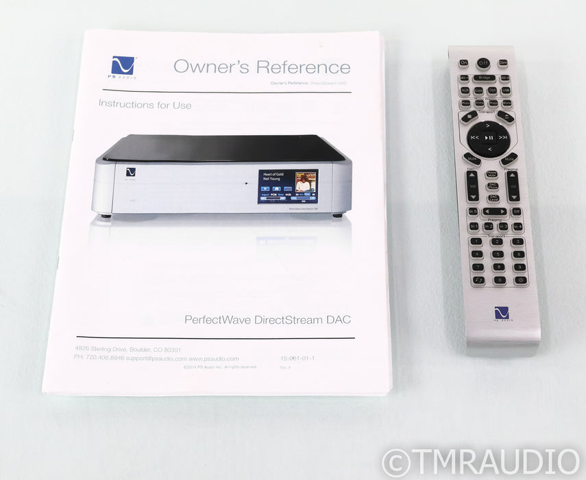 PS Audio PerfectWave DirectStream DAC; D/A Converter; Remote; Silver (Used)