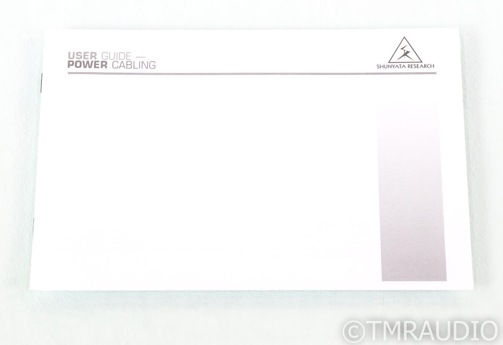 Shunyata Research ZiTron Alpha Digital Power Cable; 1.75m AC Cord