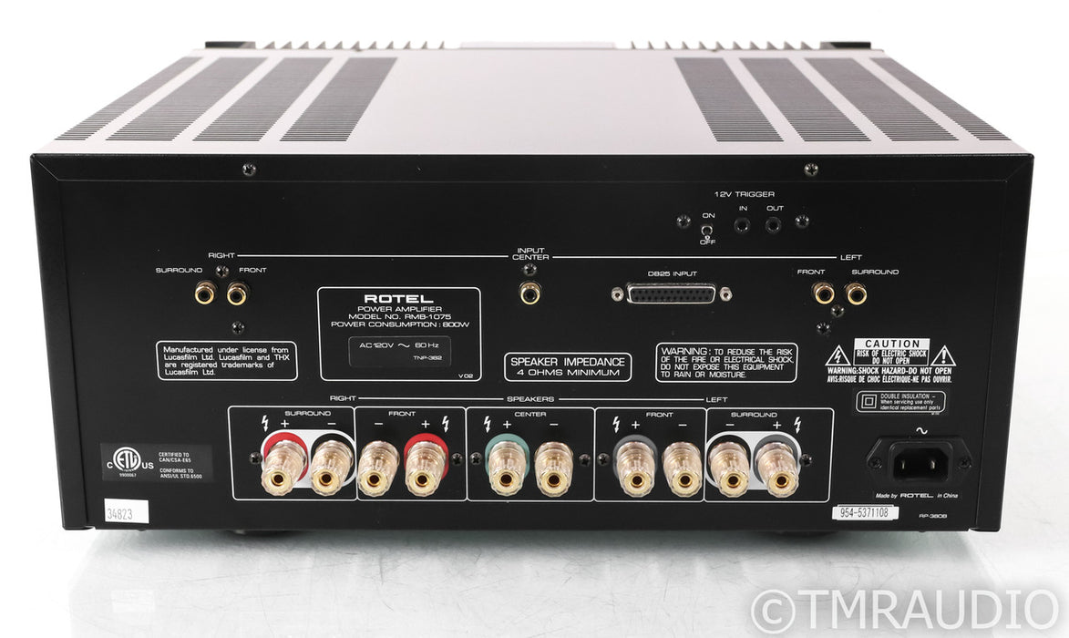 Rotel RMB-1075 Five Channel Power Amplifier; RMB1075; Ultra THX