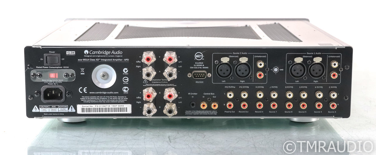 Cambridge Audio Azur 851A Stereo Integrated Amplifier; 851-A; Remote; Silver