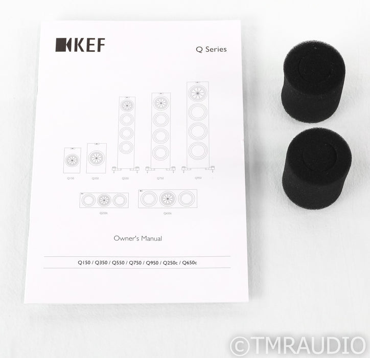 KEF Q 150 Bookshelf Speakers; Black Pair