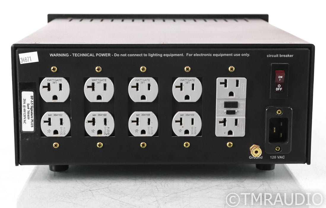 BPT BP-3.5 Signature PLUS AC Power Line Conditioner; Black
