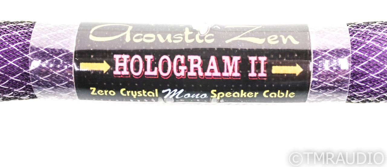 Acoustic Zen Hologram II Speaker Cables; 5ft Pair; Zero Crystal