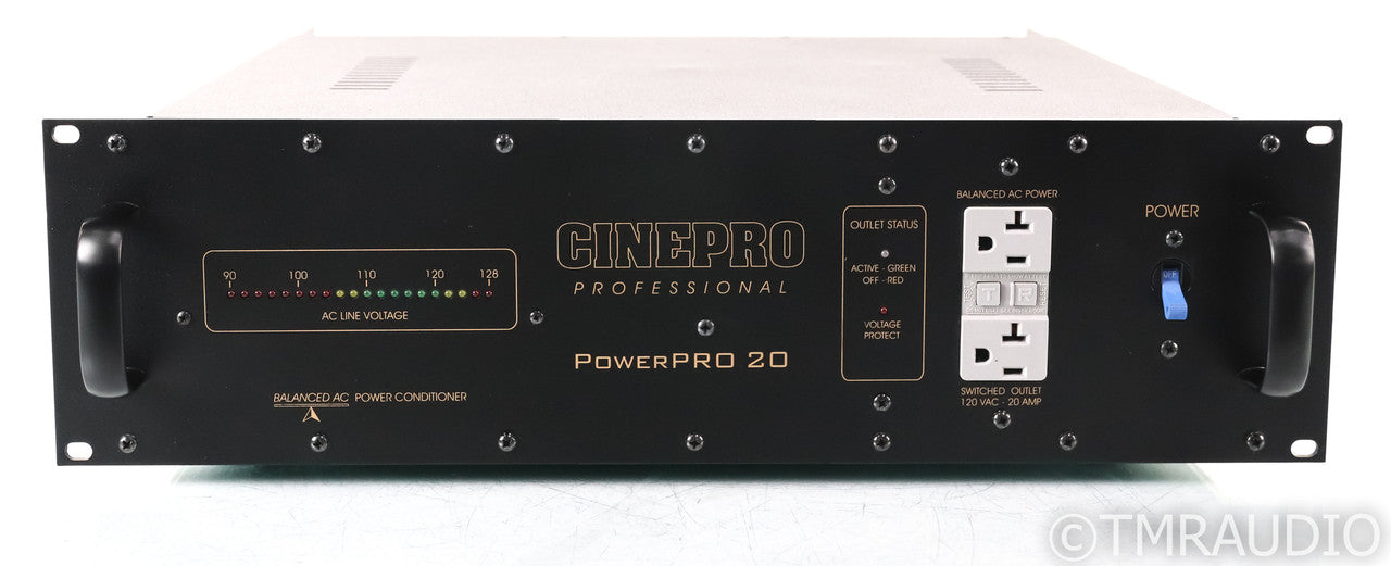 Cinepro PowerPro 20 Balanced AC Power Line Conditioner; Professional Series; 20A