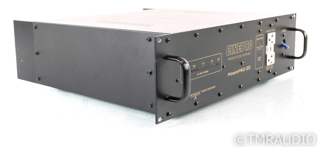 Cinepro PowerPro 20 Balanced AC Power Line Conditioner; Professional Series; 20A