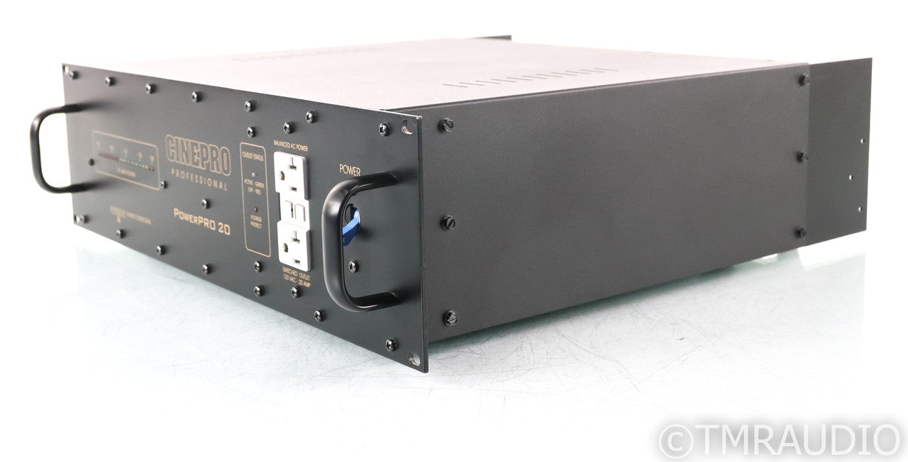 Cinepro PowerPro 20 Balanced AC Power Line Conditioner; Professional Series; 20A