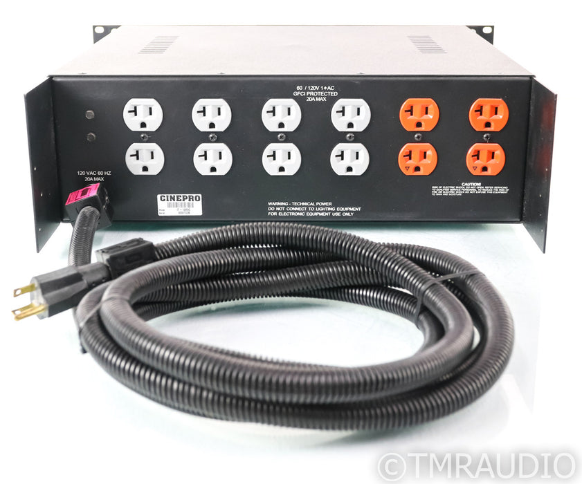 Cinepro PowerPro 20 Balanced AC Power Line Conditioner; Professional Series; 20A
