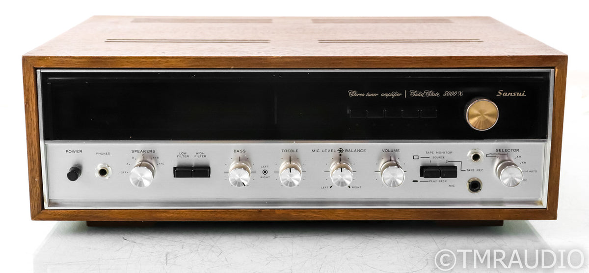 Sansui 5000X Vintage Stereo Receiver; 5000-X; MM Phono; Walnut