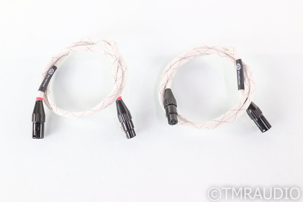 WyWires Platinum Series XLR Cables; 1.2m Pair Balanced Interconnects