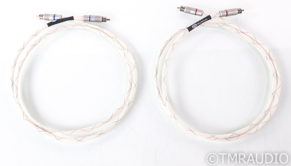 WyWires Platinum Series RCA cables; 1.2m Pair Interconnects