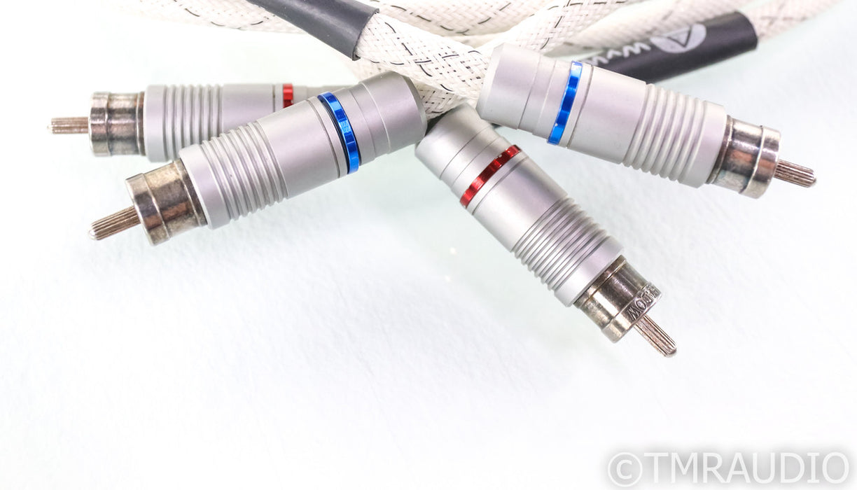 WyWires Platinum Series RCA cables; 1.2m Pair Interconnects