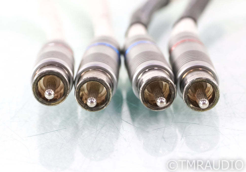 WyWires Platinum Series RCA cables; 1.2m Pair Interconnects