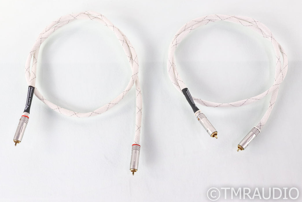 WyWires Platinum Series RCA Cables; 1.5m Pair Interconnects