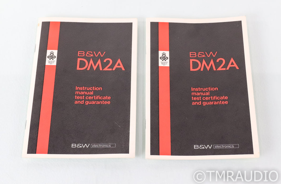 B&W DM2A Vintage Monitor Speakers