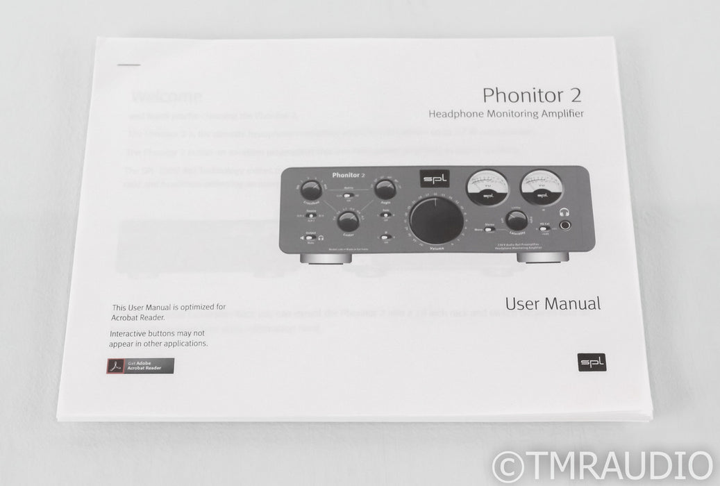 SPL Phonitor 2 Headphone Amplifier; Black