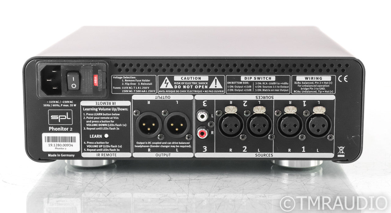 SPL Phonitor 2 Headphone Amplifier; Black