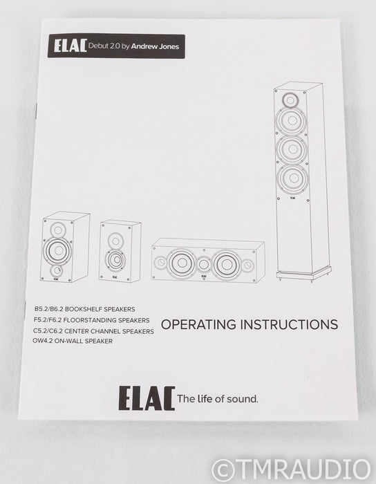 Elac Debut 2.0 B6.2 Bookshelf Speakers