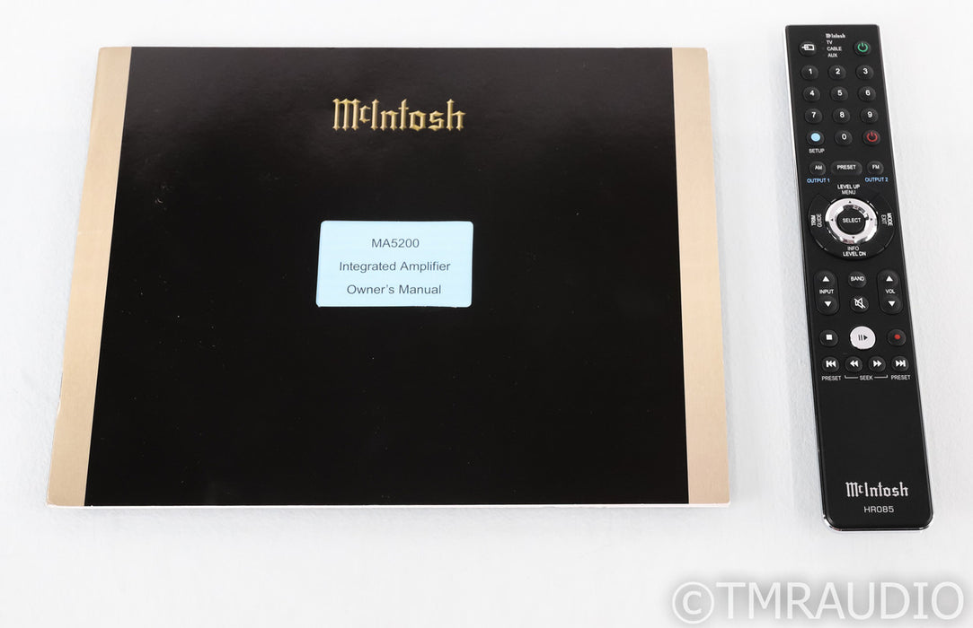 McIntosh MA5200 Stereo Integrated Amplifier; MA-5200; Remote; DAC; USB