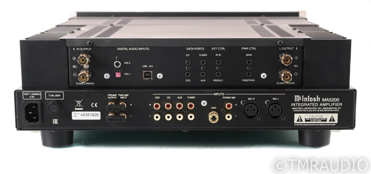 McIntosh MA5200 Stereo Integrated Amplifier; MA-5200; Remote; DAC; USB