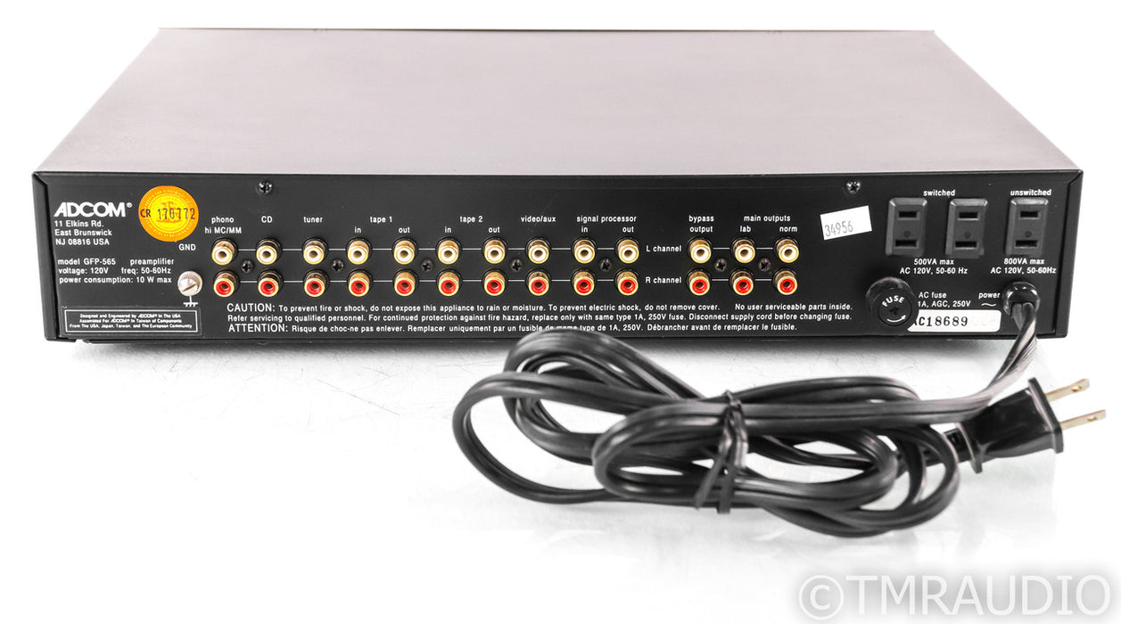 Adcom GFP-565 Stereo Preamplifier; GFP565; MM Phono