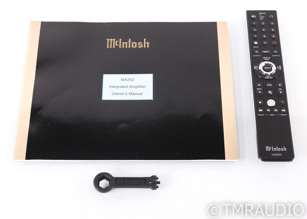 McIntosh MA352 Stereo Tube Hybrid Integrated Amplifier; MA-352; MM Phono; Remote