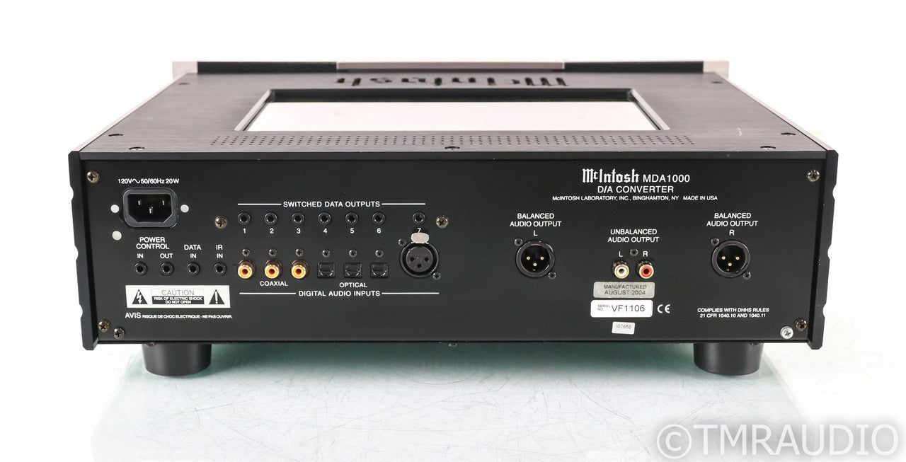 McIntosh MDA1000 DAC; D/A Converter; MDA-1000; Remote